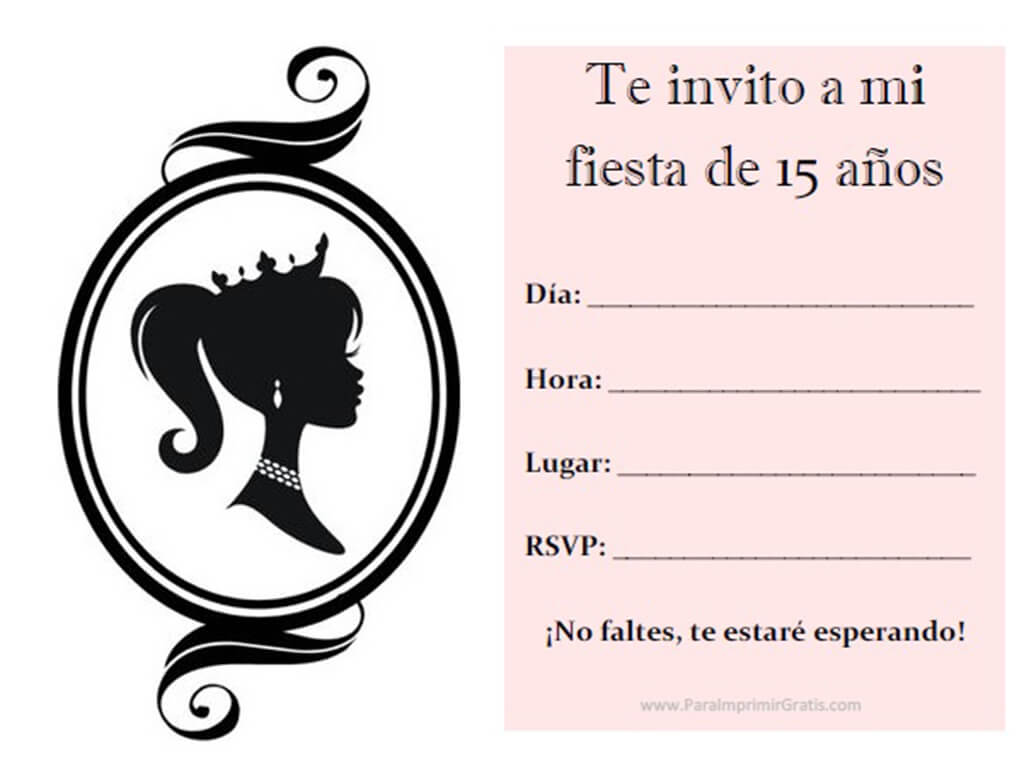 Invitaciones de 15 Años Gratis